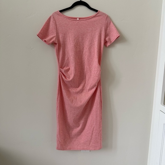 Pinkblush Dresses & Skirts - Pinkblush Soft Light Heathered Pink Contour Midi Dress